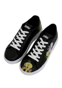 DOGO Damen Sneaker "Ace Sneakers The Wise Owl Damen Sneaker / Female", Gr. 37, silber, Lederimitat, casual, Schuhe, Vegan