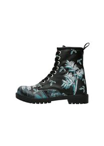 DOGO Damen Schnürboots "Boots Go Back To Being Yourself Damen Boots / Female", Gr. 36, schwarz, Lederimitat, Schuhe, Vegan