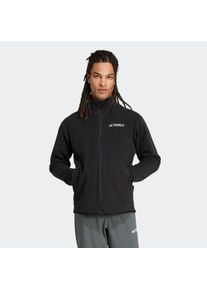 adidas terrex Herren Fleecejacke "MT ESS FZ FL", schwarz, sportlich, Gr. XXL, Obermaterial: 100% Polyester, Jacken