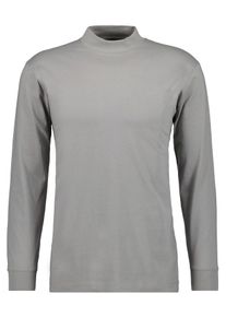 Ragman Herren Stehkragenshirt, grau, klassisch, Gr. XXXL, Baumwolle, Shirts