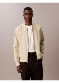 Calvin Klein Herren Bomberjacke "MATTE BOMBER", grau, casual, Gr. M, Web, Obermaterial: 100% Polyester, Jacken, mit Label