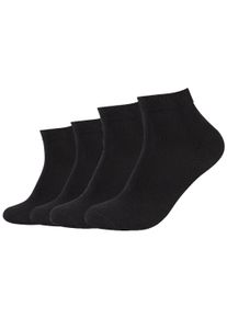 Camano Herren Kurzsocken "ca-soft", Gr. 43, schwarz, Materialmix, unifarben, Socken, mit weichen Komfortbündchen