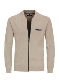 Casamoda Herren Strickjacke "Casamoda Strickjacke uni", beige, Gr. XXL, 80% Baumwolle, 20% Polyamid, Strickjacken