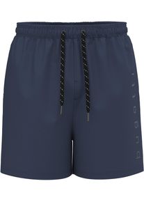 Bugatti Herren Badeshorts "Ramon"imperial navy, sportlich, Gr. XXL, unifarben, Polyester, Badehosen, Tonal reflektiv Logoprint auf dem linken Bein