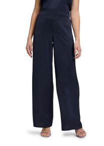 Vera Mont Damen Stoffhose "Vera Mont Modern fit Hose mit Taschen", blau, modisch, Gr. 42, Satin, Obermaterial: 100% Polyester., Hosen, Material