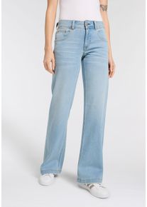 Herrlicher Damen Bootcut-Jeans "Edna Denim Comfort", blau, casual, Gr. 26, Denim/Jeans, Obermaterial: 98% Baumwolle, 2% Elasthan, Jeans