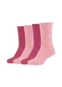 Camano Damen Kuschelsocken "warm & cozy", Gr. 35, pink, Polyester, Elasthan, unifarben, Socken, bequem, weich, soft, kein Einschneiden, winter warm