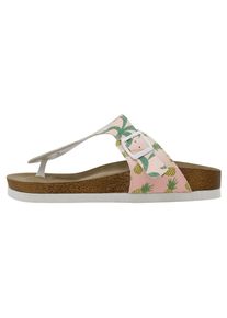 DOGO Damen Zehentrenner "Lila Yabara With Fish Damen Sandalen/ Sandaletten / Female", Gr. 36, grün, Lederimitat, Schuhe, Vegan