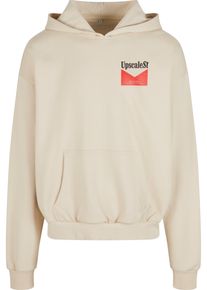 MisterTee Herren Kapuzensweatshirt "MisterTee Live Bold Oversize Hoody", beige, Gr. XL, bedruckt, 100% Baumwolle, Sweatshirts