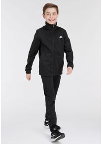 Kinder Trainingsanzug "U BL TS", schwarz-weiß, sportlich, Gr. 176, adidas Sportswear, clean, Obermaterial: 100% Polyester, Sportanzüge