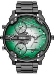 Diesel Herren Quarzuhr "MR. DADDY SLIM"anthrazit, grün, Armbanduhren, Armbanduhr, Herrenuhr, Edelstahlarmband, analog, Tag