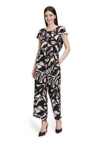 BETTY & CO BETTY & CO Damen Overall "Betty & Co Jumpsuit mit U-Boot-Ausschnitt", schwarz, casual, Gr. 36, Obermaterial: 100% Viskose., Overalls, Nahtführung