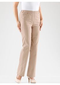Classic Basics Damen Schlupfjeans, beige, Gr. 195, unifarben, 96% Baumwolle, 4% Elasthan, Jeans