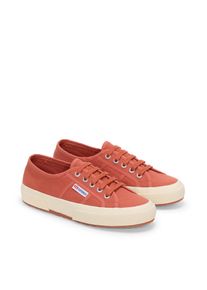 Superga Sneaker "2750-COTU CLASSIC", Gr. 42braun rotdish, sanftes weiß, Textil, sportlich, Schuhe
