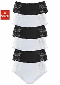 Petite Fleur Hüftslip mehrfarbig Gr. 36/38 für Damen. Mit Spitze. Körpernah. Nachhaltig.