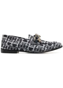 Tommy Hilfiger Low-Top Sneaker - Chain Detail Monogram Denim Loafers - Gr. 38 (EU) - in Bunt - f&uuml;r Damen