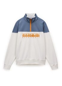Napapijri B-Saturnia Half Zip Pullover Men (Gr L |weiß)