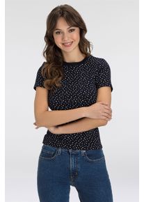 Levi's LEVI'S Damen T-Shirt "ESSENTIAL HM SS TEE"marlo dot_v2 night s, casual, Gr. XL, Jersey, Obermaterial: 100% Baumwolle, Shirts, Taillierter Schnitt