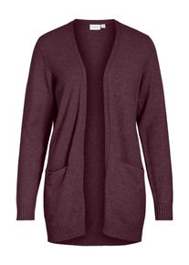 Vila Damen Strickjacke "VIRIL OPEN L/S KNIT CARDIGAN - NOOS"fig detail:schwarz melange, modisch, Gr. S, meliert, Strick, Obermaterial: 50% Viskose,