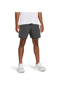 Under Armour Herren 2-in-1-Shorts "UA LAUNCH 7 2-IN-1 SHORTS"castlerock, castlerock, reflective, sportlich, Gr. L, Obermaterial: 100% Polyester, Hosen