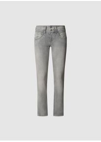 Pepe Jeans Damen Straight-Jeans "GEN"dirty grau used, casual, Gr. 32, Web, Obermaterial: 92% Baumwolle, 6% Polyester, 2% Elasthan, Jeans, in schöner