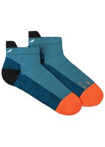 Salewa MTN TRN All Mountain Low Sock Wandersocken Herren Wandern (Gr 39-41 |türkis)