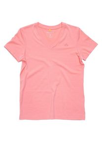 DEVOLD Premium V-Neck Merinoshirt Damen (Gr M |rot)