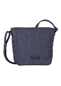 Tom Tailor Damen Umhängetasche "Carrie", blau, Polyurethan, Taschen, aus realistisch wirkendem Denim Jacquard auf weichem Lederimitat