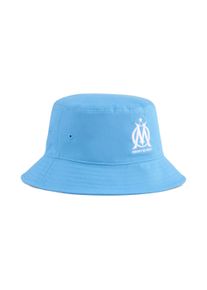 Puma Damen Fischerhut "Olympique de Marseille Essentials Anglerhut Erwachsene", blau, Obermaterial: 100% Baumwolle, Hüte