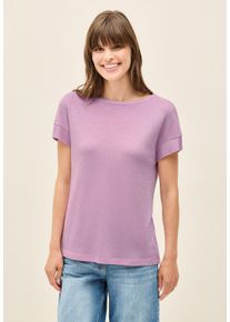 Cecil Damen T-Shirtcherry blossom pink, casual, Gr. S, glänzend, Stoff, 82% Viskose, 10% Metallisierte Fasern, 8% Polyamid, Shirts, mit