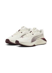 Puma Trainingsschuh "FLORAL RIBBON PWRHybrid Sneakers Damen", Gr. 39warm weiß ruby shimmer rot, Obermaterial: Synthetik, Textil; Futter: Textil;