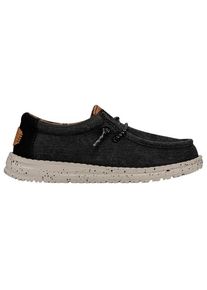 HeyDude Wally Washed Canvas Sneaker Kinder (Gr 36 |schwarz)