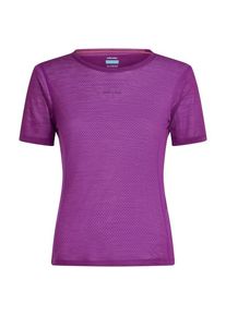Kurzarm Unterhemde Icebreaker Mer 75 Cool-Lite Featherlight SS Crewe Damen (Gr L |lila)