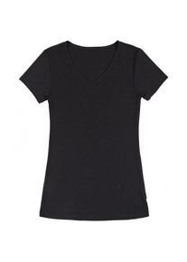 Joha Blouse S/S Merinounterwäsche Damen (Gr L |schwarz)