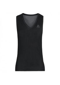 Odlo BL Top V-Neck Singlet Active F-Dry Light Kunstfaserunterwäsche Damen (Gr L |schwarz)