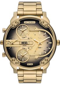 Diesel Herren Quarzuhr "MR. DADDY SLIM"gelbgoldfarben, Armbanduhren, Armbanduhr, Herrenuhr, Edelstahlarmband, analog, Tag
