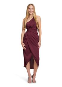Vera Mont Damen Abendkleid "Vera Mont Abendkleid mit Raffung"deep dahlia, feminin, Gr. 40, Satin, Obermaterial: 100% Polyester. Futter: 95%