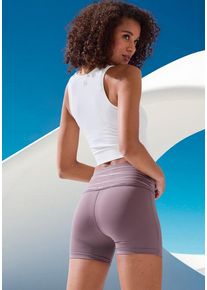 Vivance ACTIVE Shorts nougat Gr. XS (32/34) für Damen. Mit Druck. Eng