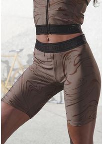 active by Lascana LASCANA ACTIVE Funktionsshorts mehrfarbig Gr. XS (32/34) für Damen. Mit Schriftzug. Eng
