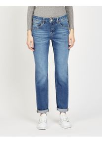 Gang Damen 5-Pocket-Jeans "94JOLINE BOYFRIEND"waves washed blau, casual, Gr. 34, Denim/Jeans, Obermaterial: 98% Baumwolle, 2% Elasthan, Jeans, in