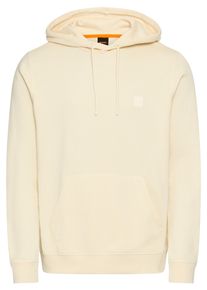 BOSS Orange Herren Kapuzensweatshirt "Wetalk"open gelb767, casual, Gr. L, Sweatware, Obermaterial: 100% Baumwolle, Sweatshirts, mit gesticktem BOSS