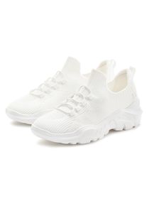 active by Lascana LASCANA ACTIVE Damen Sneaker "Halbschuh, Freizeitschuh, ultraleicht und bequem", Gr. 36, weiß, Obermaterial: 100% Textilmaterial. Futter: 100%