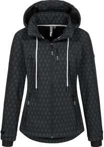 LPO Damen Softshelljacke "SHELBY PEAK III Women", schwarz, casual, Gr. 38, 96% Polyester; 4% Elastan, Jacken, leichte Softshelljacke mit