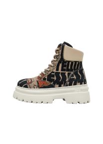 DOGO Damen Schnürstiefelette "Nimble Supper Damen Boots / Female", Gr. 36, beige, Textil, Schuhe, Vegan