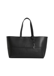 Calvin Klein Damen Shopper "CK MIXMEDIA SHOPPER_MONO", schwarz, Lederimitat, Taschen, Umhängetasche groß, Damen Schultertasche