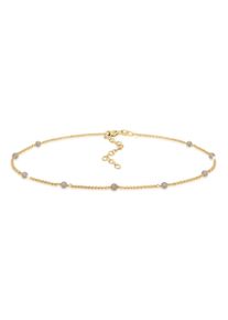 Elli Damen Collier "Choker Labradorit Grau 925 Sterling Silber Gold-plated", 36,mit Stein, Silber 925 (Sterlingsilber), L: 36cm, gold, Silber 925