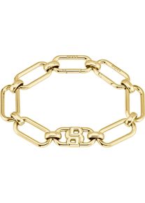 BOSS Damen Armkette "DOUBLE B SWING, 1580628", Edelstahl, gold, Edelstahl, Armbänder