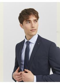 Jack & Jones JACK & JONES Herren Krawatte "JACSOLID TIE NOOS", blau, elegant, unifarben, Web, Kunstfaser, Krawatten