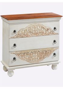 Kommode HEINE HOME, B:80cm H:77,5cm T:35cm, beige, MDF, Sideboards