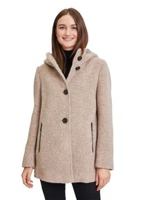 Gil Bret Damen Wolljacke "Gil Bret Wolljacke mit Kapuze", braun, sportlich, Gr. 48, Obermaterial: 60% Wolle, 21% Polyamid, 15% Polyester, 4% diverse